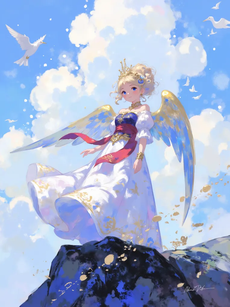 Digital Painting Media,Girl,Style Boost,LoRA,FLUX.1