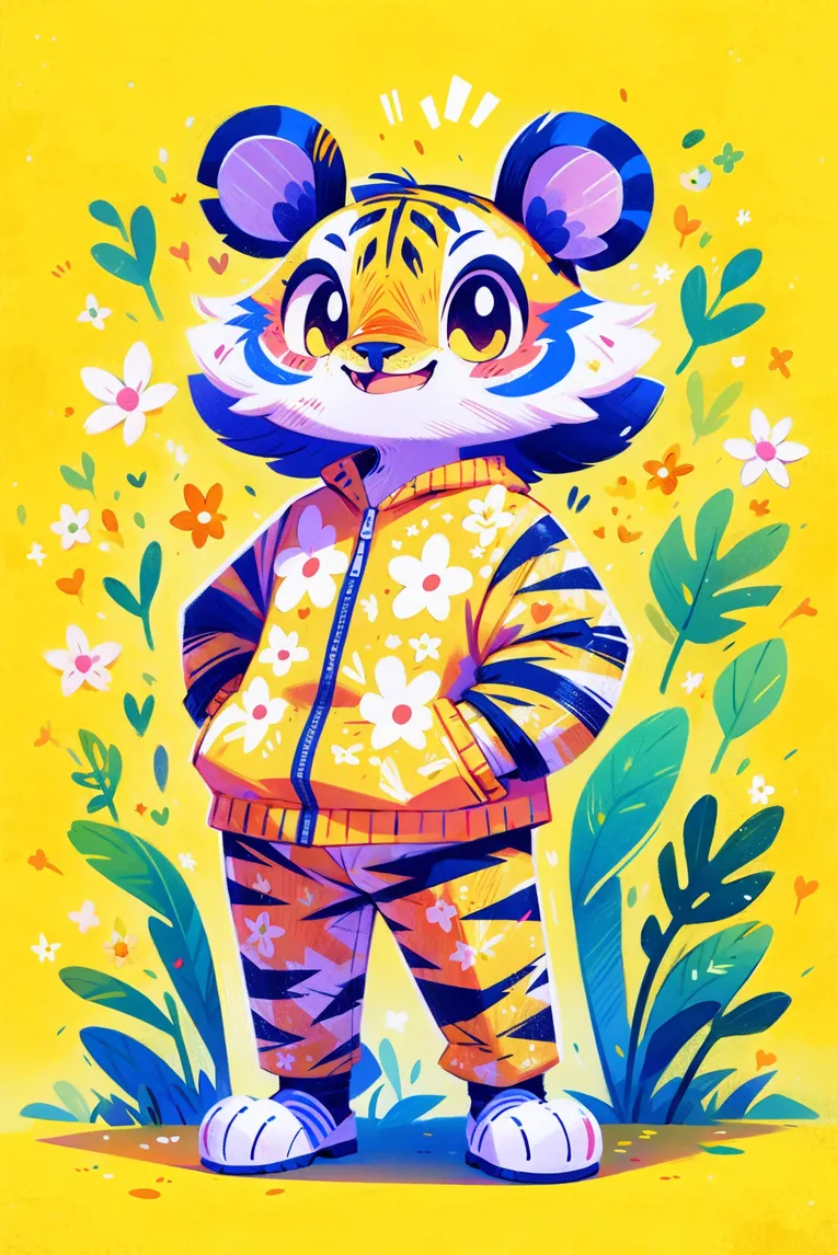 Flat,Flat Illustration,Girl,LoRA,SD 1.5