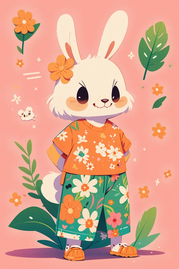 Flat,Flat Illustration,Girl,LoRA,SD 1.5