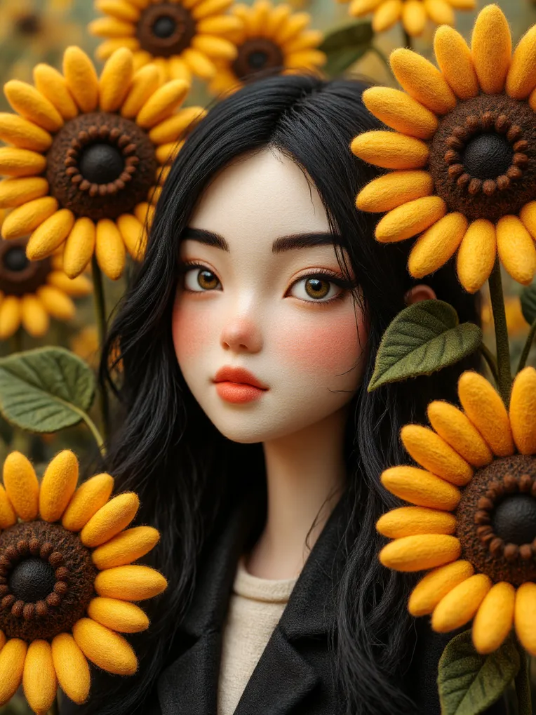 Cartoon style,Girl,Physical/Facial feature,LoRA,FLUX.1