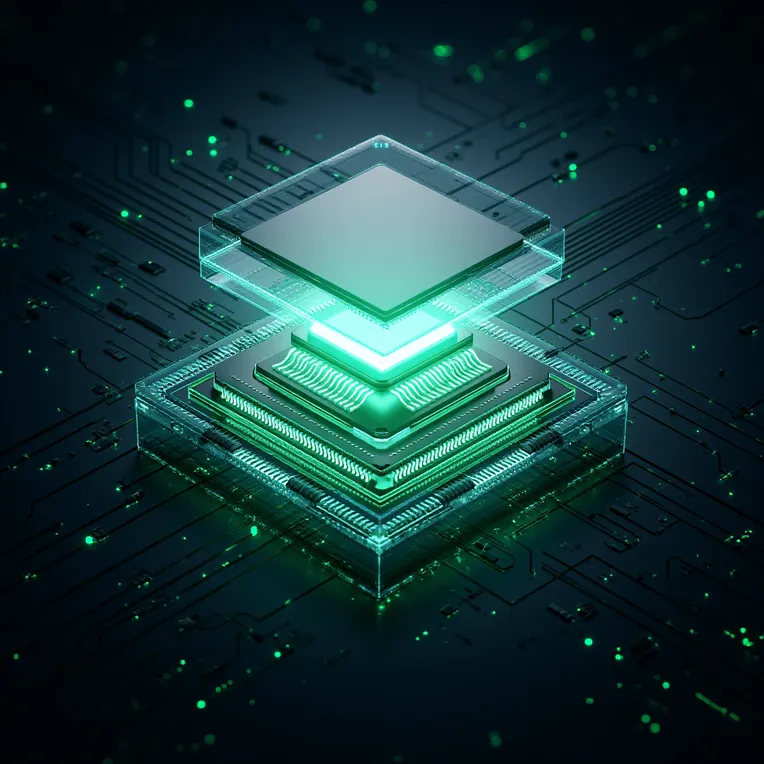 Technology Core Processor CPU Modeling Rendering Diagram FLUX-LoRA-vast ...