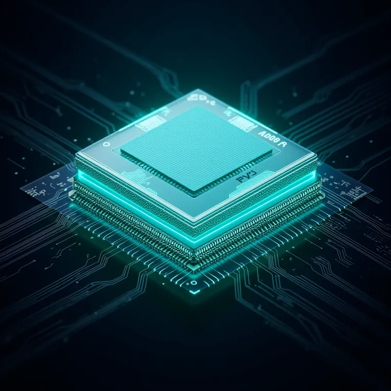 Technology Core Processor CPU Modeling Rendering Diagram FLUX-LoRA-vast ...