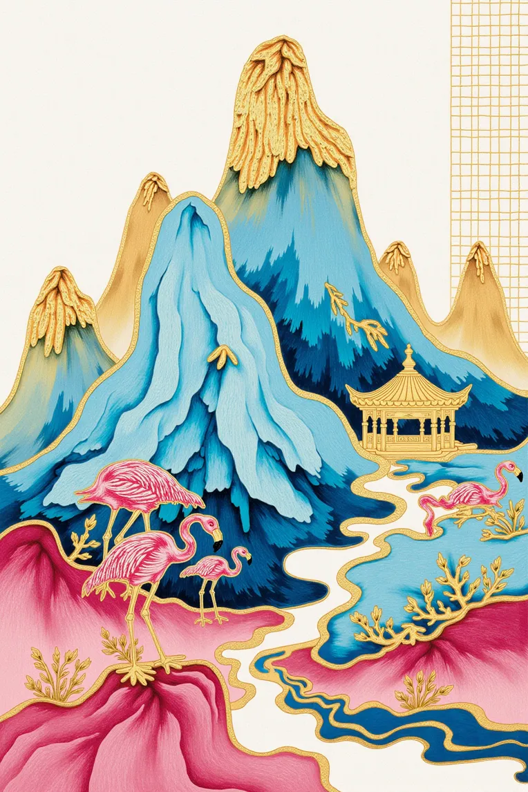 Traditional Painting Media,Style Boost,Landscape,LoRA,FLUX.1