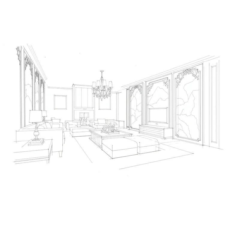 Hand-Drawn,Arch & Interiors,Building,LoRA,FLUX.1