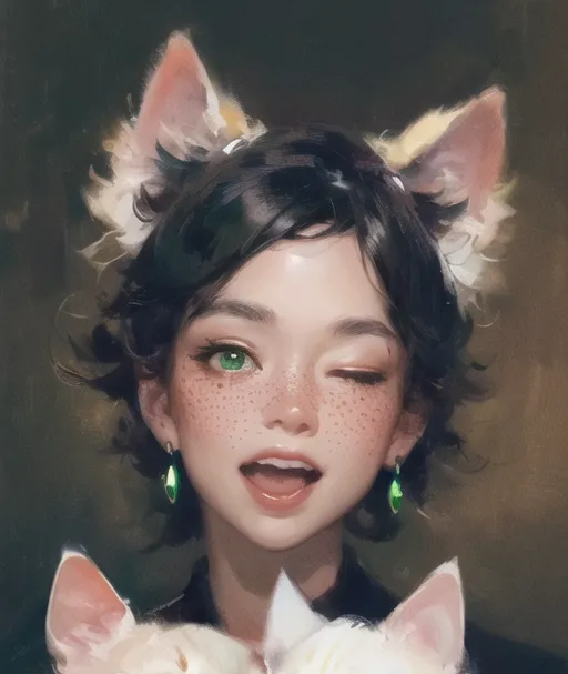 Illustration,Hand-Drawn,Girl,Checkpoint,SD 1.5