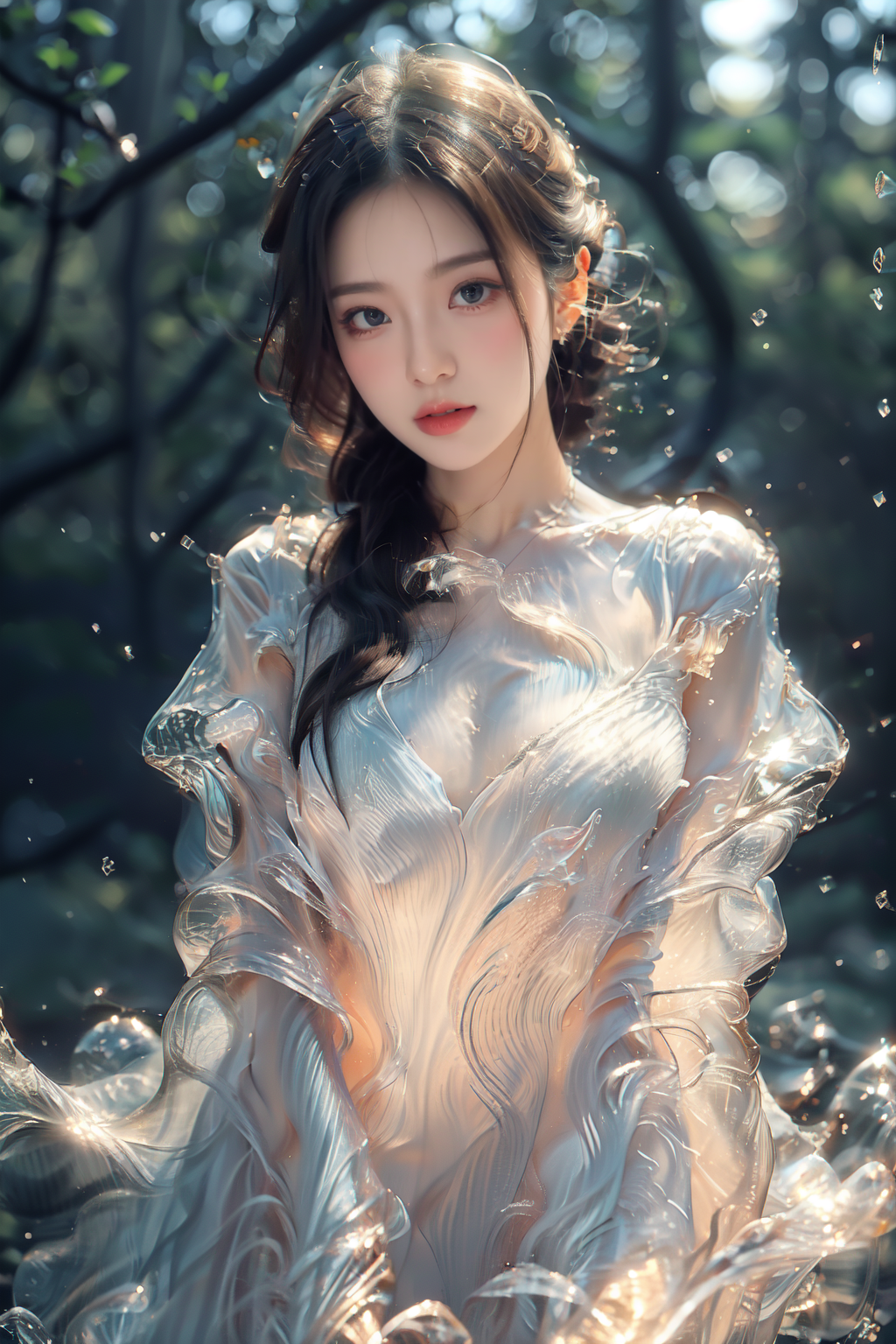 The charm of water - splashing liquid style (realistic/2D models universal) V1.0