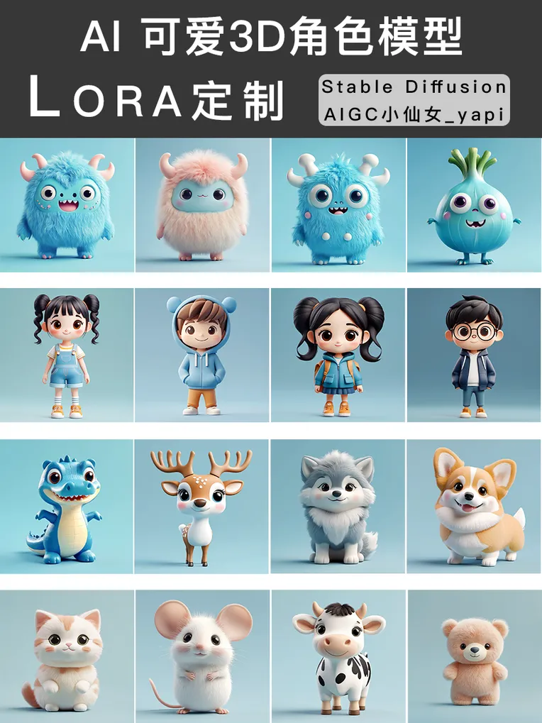 Cartoon style,Anime Character,Object Enhance,LoRA,SDXL