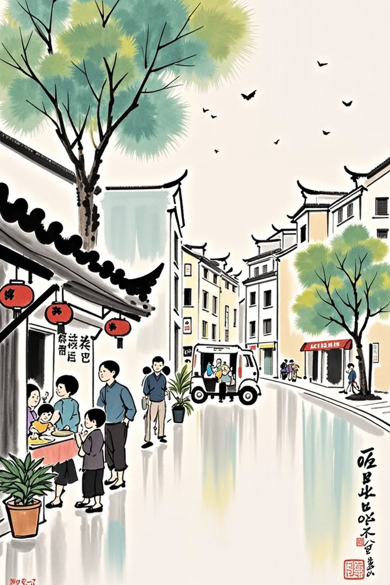 Traditional Painting Media,Girl,Style Boost,LoRA,FLUX.1