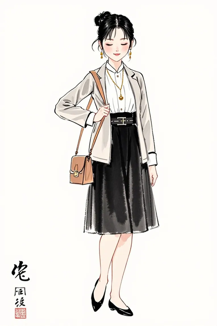 Traditional Painting Media,Girl,Style Boost,LoRA,FLUX.1