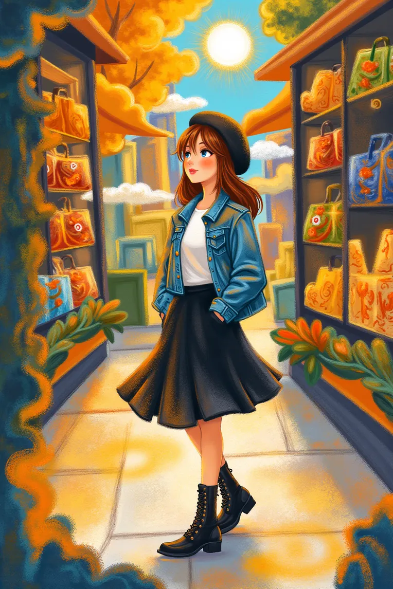 Traditional Painting Media,Girl,Style Boost,LoRA,FLUX.1