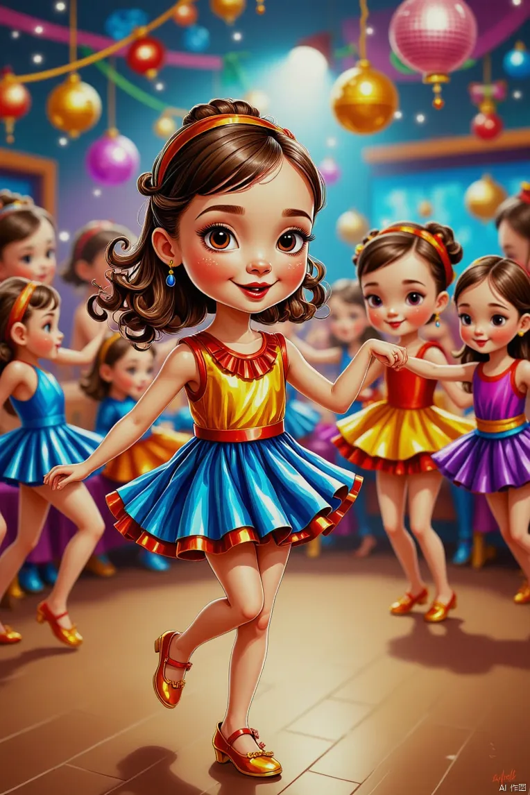 Cartoon style,Girl,Object Enhance,LoRA,FLUX.1