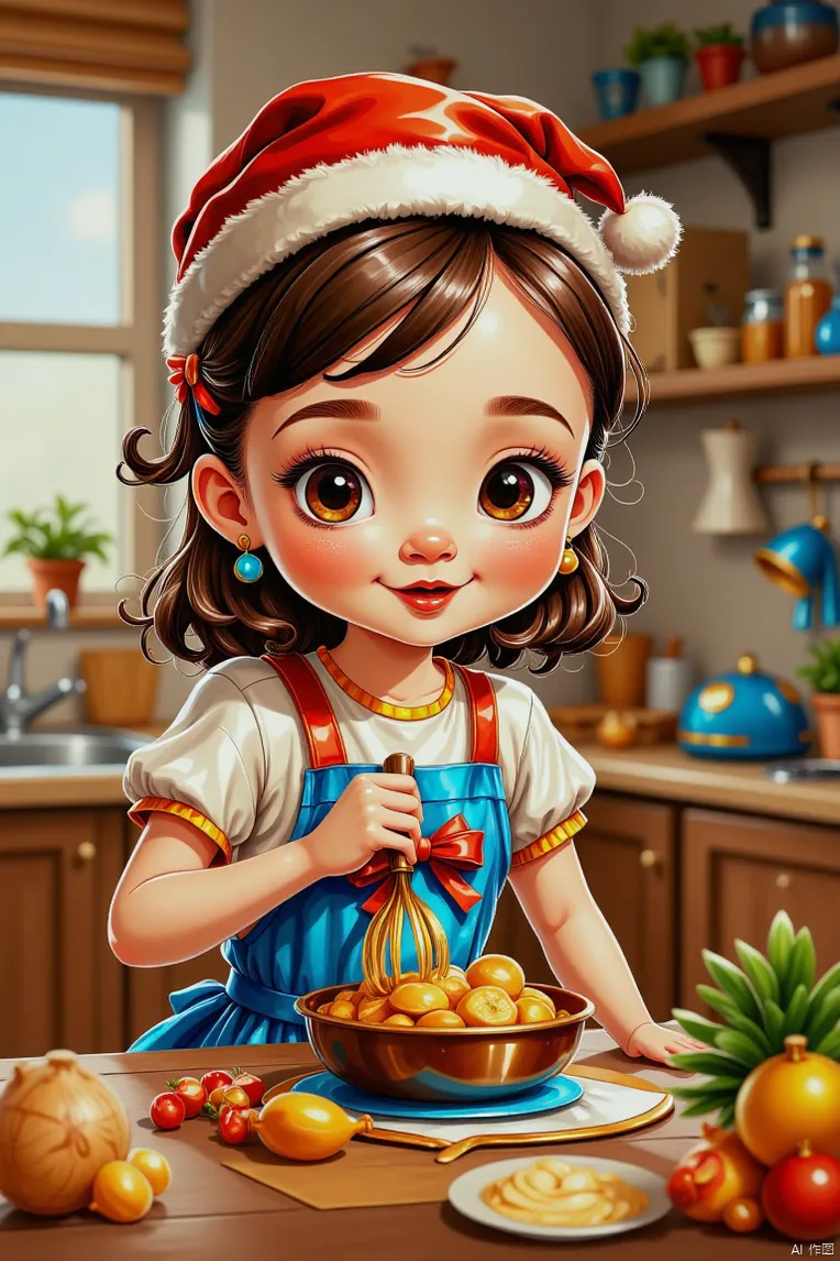 Cartoon style,Girl,Object Enhance,LoRA,FLUX.1