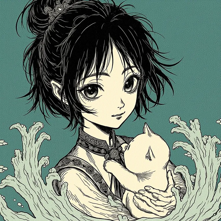 Traditional Painting Media,Girl,Style Boost,LoRA,FLUX.1