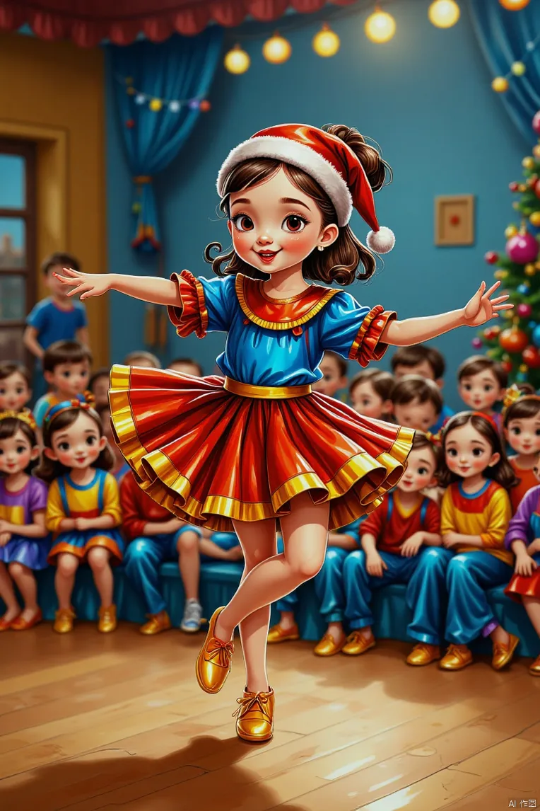 Cartoon style,Girl,Object Enhance,LoRA,FLUX.1