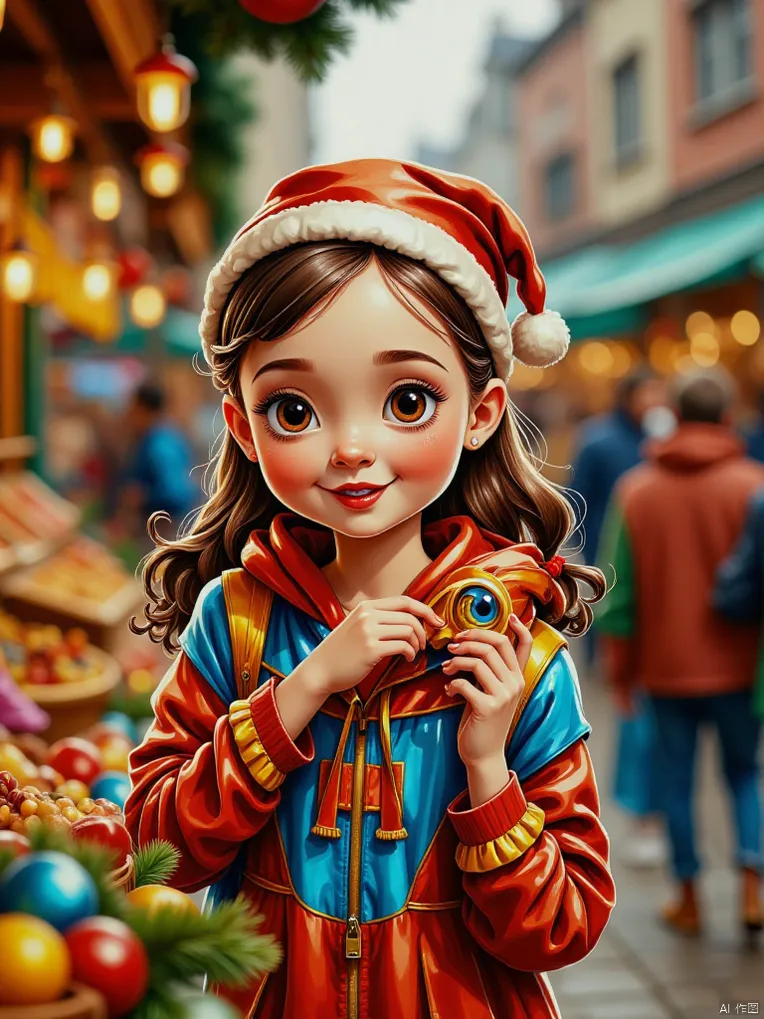 Cartoon style,Girl,Object Enhance,LoRA,FLUX.1