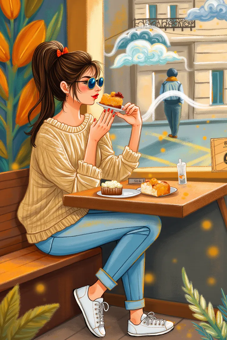 Traditional Painting Media,Girl,Style Boost,LoRA,FLUX.1