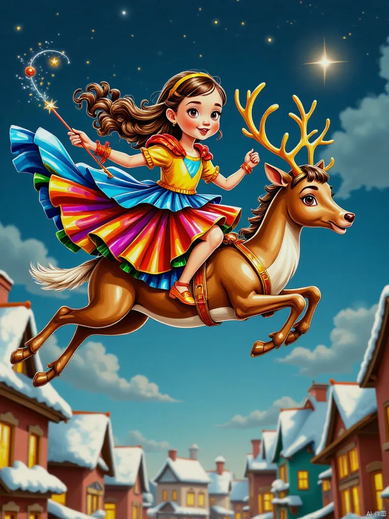 Cartoon style,Girl,Object Enhance,LoRA,FLUX.1