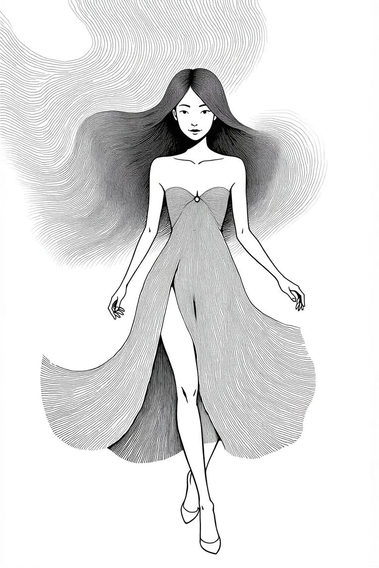 Traditional Painting Media,Girl,Style Boost,LoRA,FLUX.1