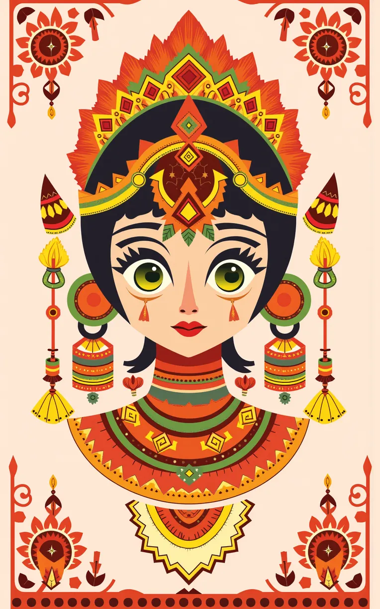 Flat Illustration,Girl,Style Boost,LoRA,FLUX.1