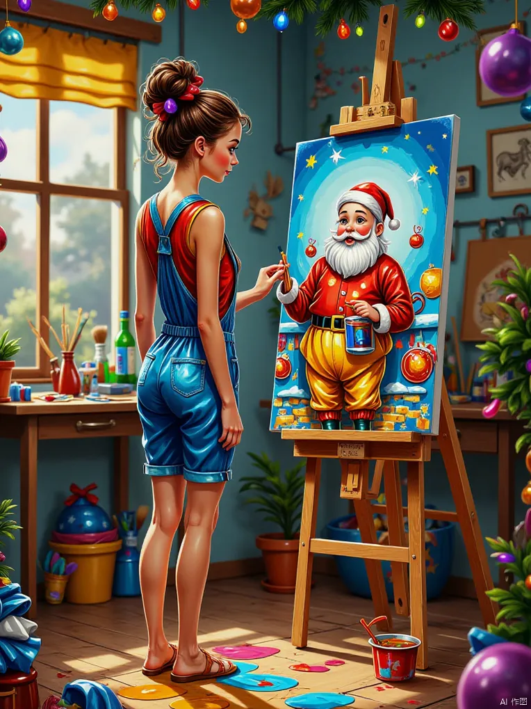 Cartoon style,Girl,Object Enhance,LoRA,FLUX.1