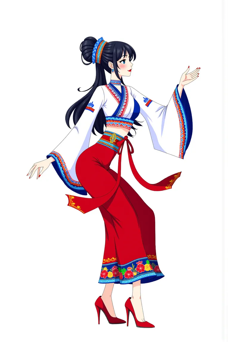 Traditional Painting Media,Girl,Style Boost,LoRA,FLUX.1