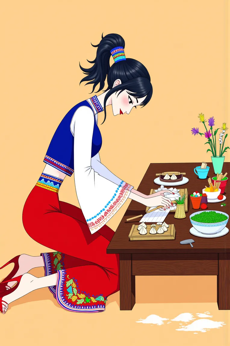 Traditional Painting Media,Girl,Style Boost,LoRA,FLUX.1