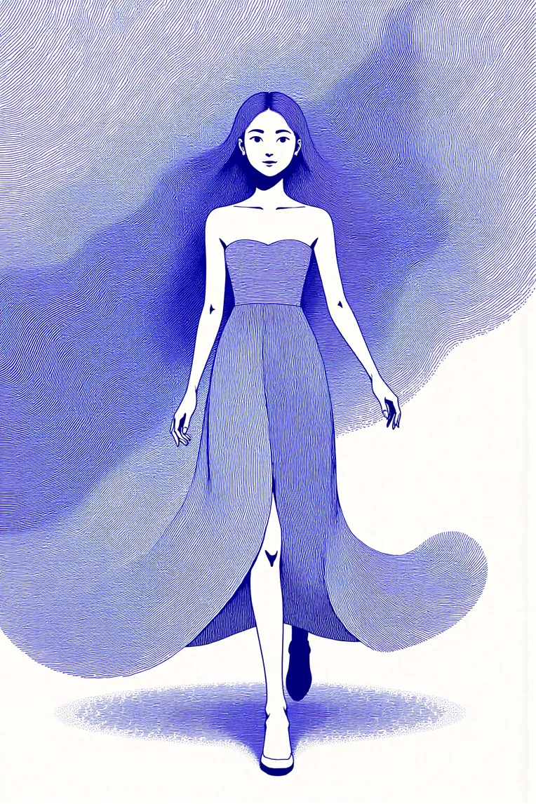 Traditional Painting Media,Girl,Style Boost,LoRA,FLUX.1