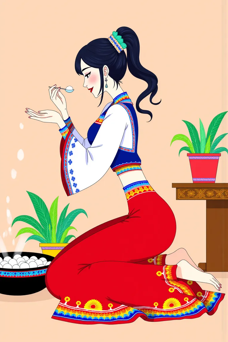 Traditional Painting Media,Girl,Style Boost,LoRA,FLUX.1