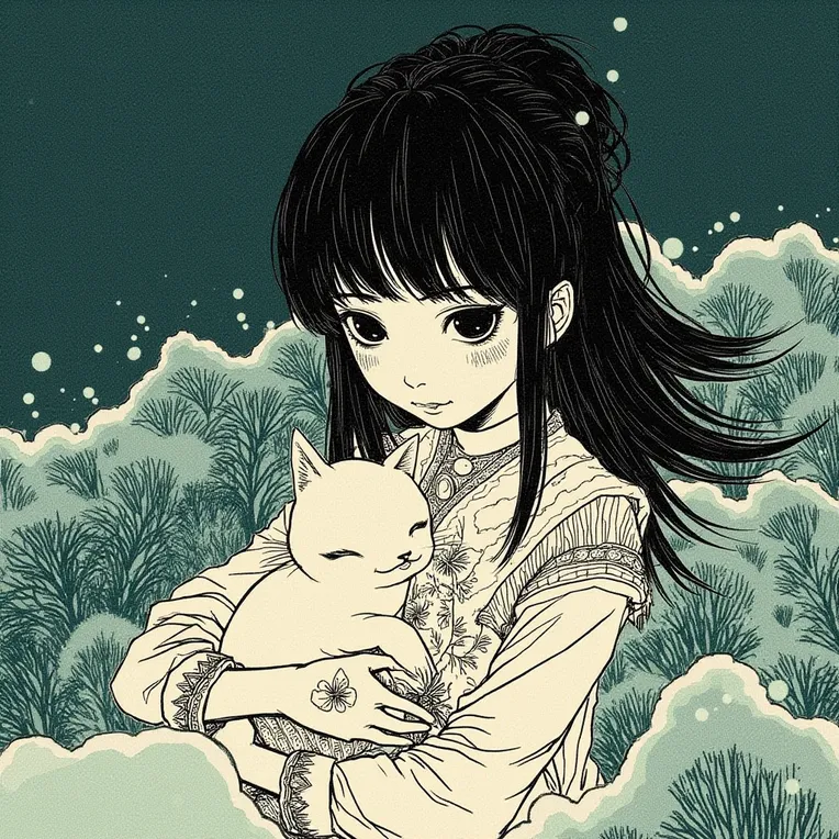 Traditional Painting Media,Girl,Style Boost,LoRA,FLUX.1