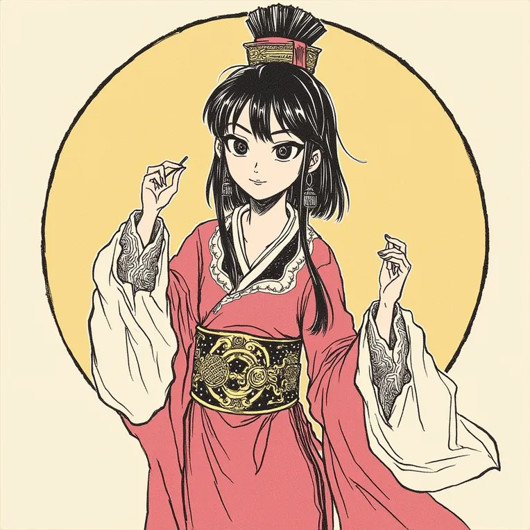 Traditional Painting Media,Girl,Style Boost,LoRA,FLUX.1