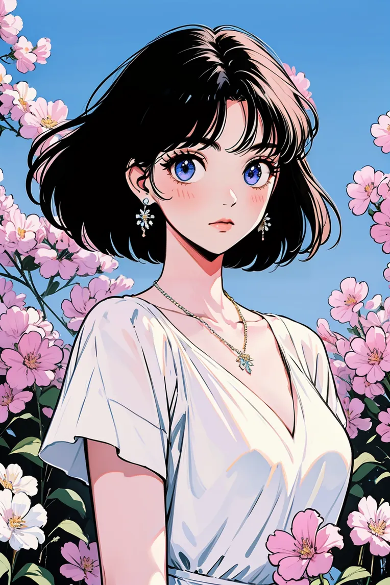 美人画 HEZI_昭和日漫风格人像-LoRA-HEZI-Shakker