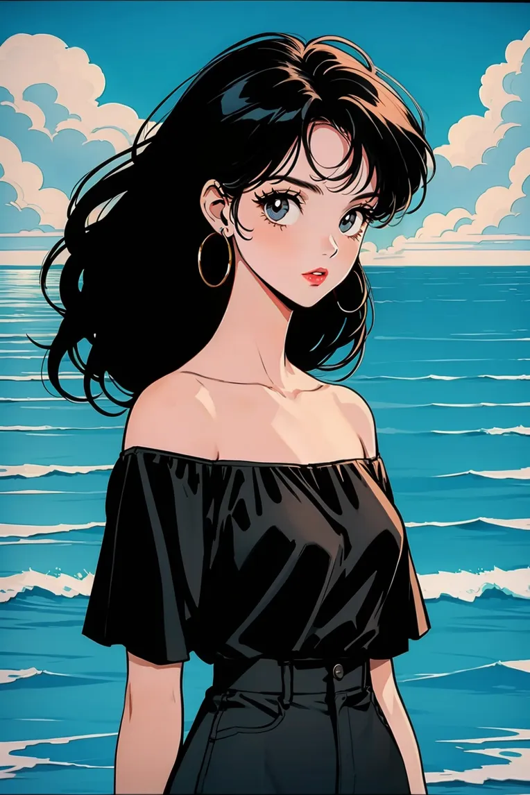 HEZI_昭和日漫风格人像-LoRA-HEZI-Shakker