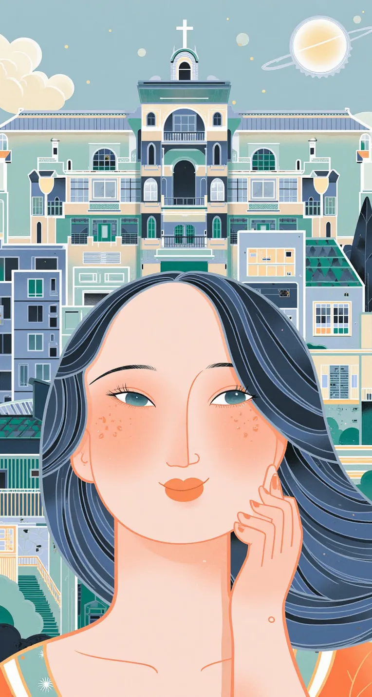 Flat Illustration,Girl,Style Boost,LoRA,FLUX.1