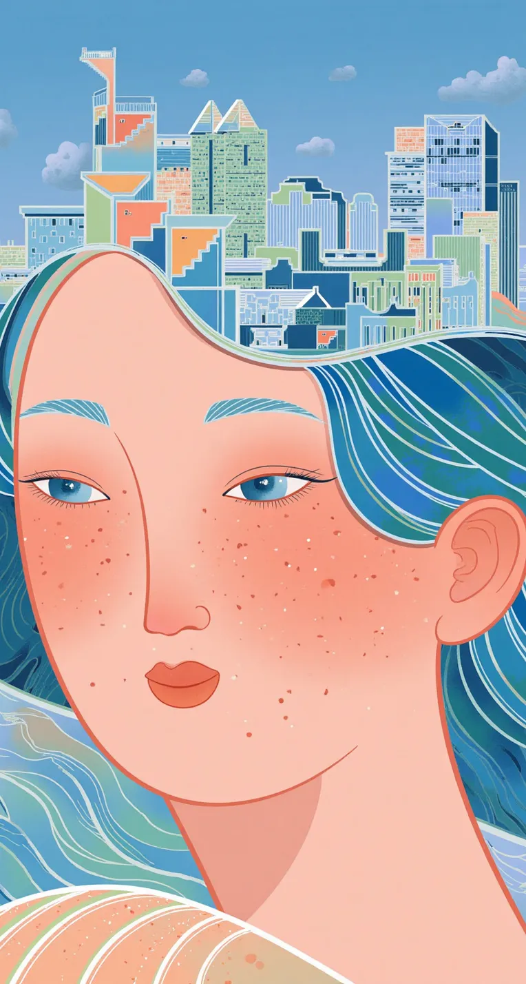 Flat Illustration,Girl,Style Boost,LoRA,FLUX.1