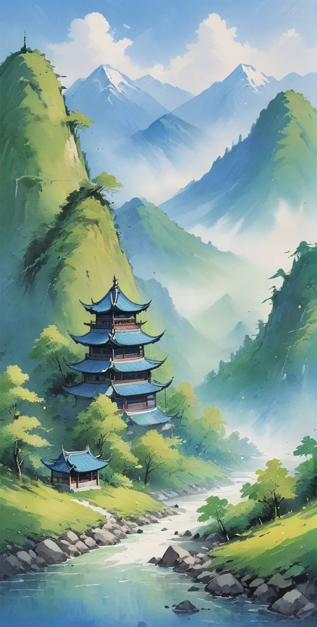 【竹羽原创】国风色纸张肌理LORA SDXL-LoRA-竹羽-LiblibAI