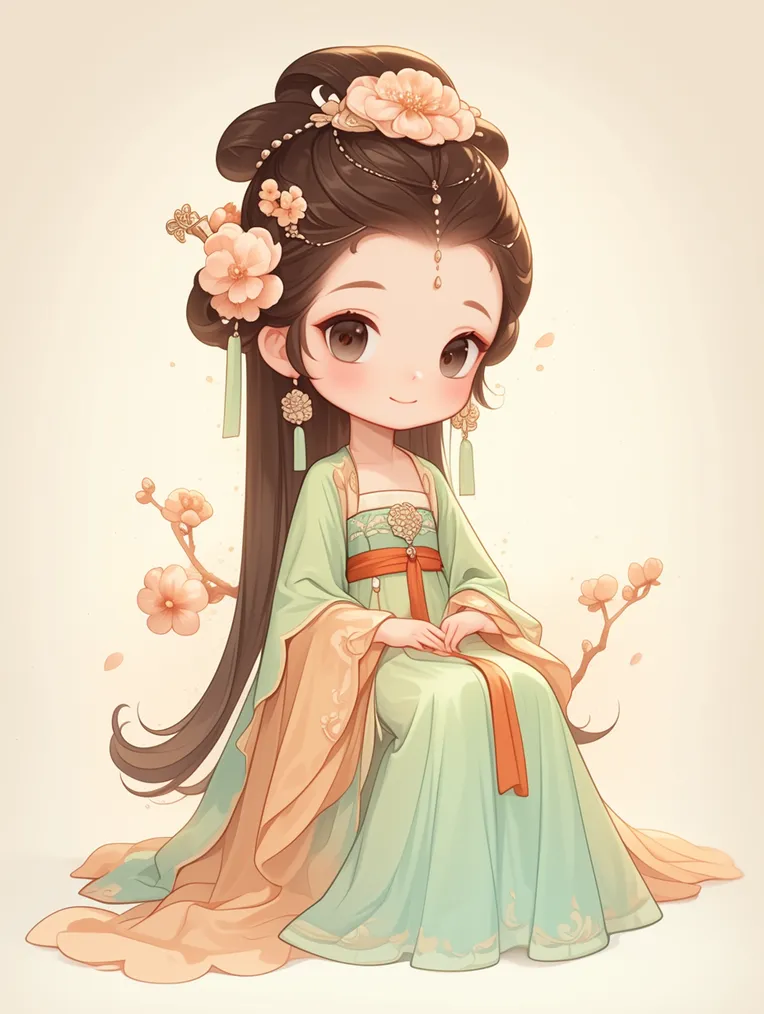 Chinese Style,Traditional Painting Media,Girl,LoRA,SD 1.5