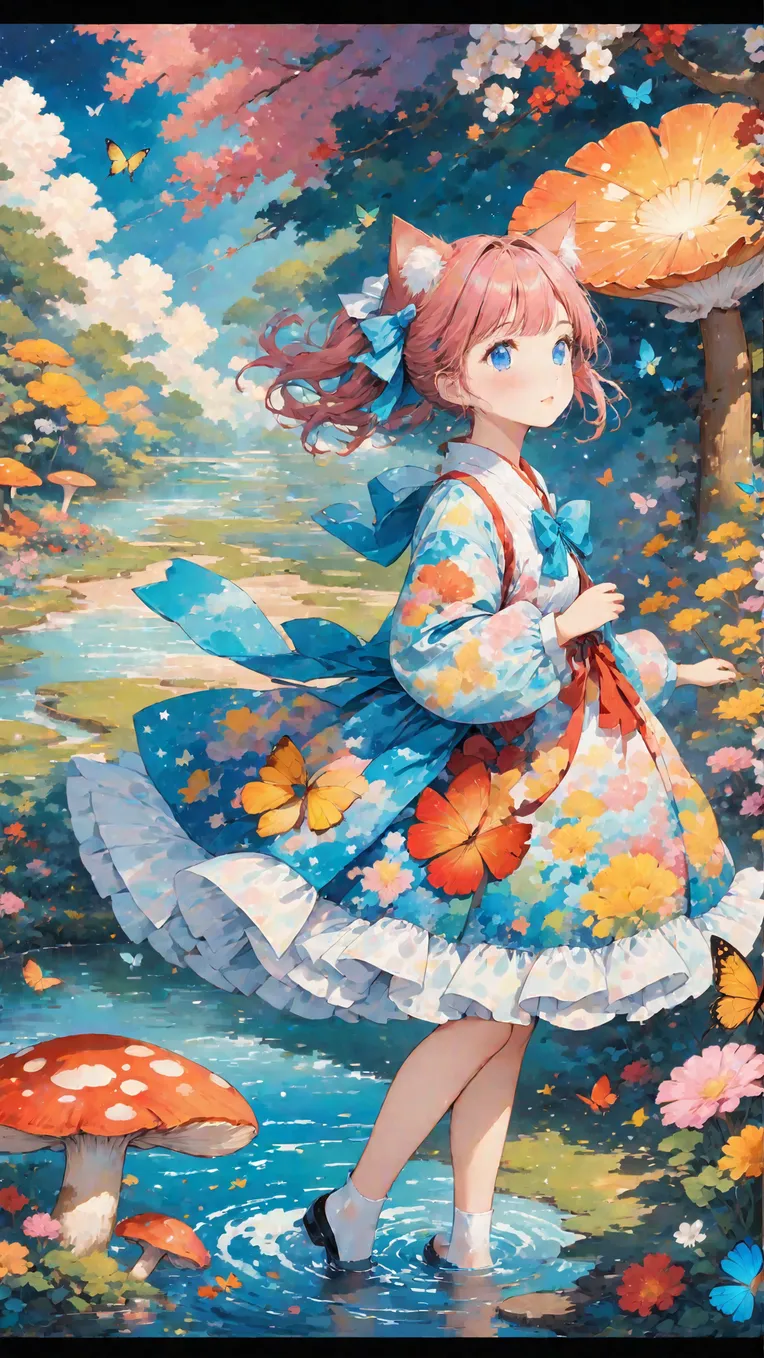 Anime Style,Hand-Drawn,Girl,LoRA,SDXL