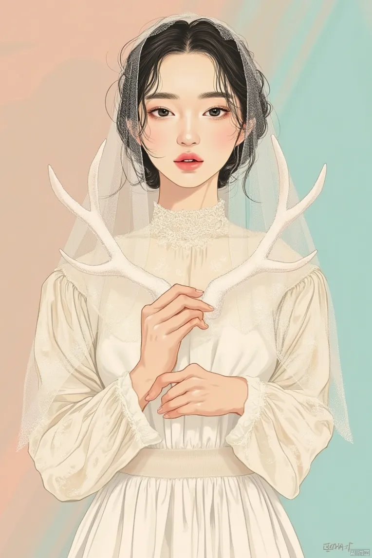 Hand-Drawn,Traditional Painting Media,Girl,LoRA,FLUX.1