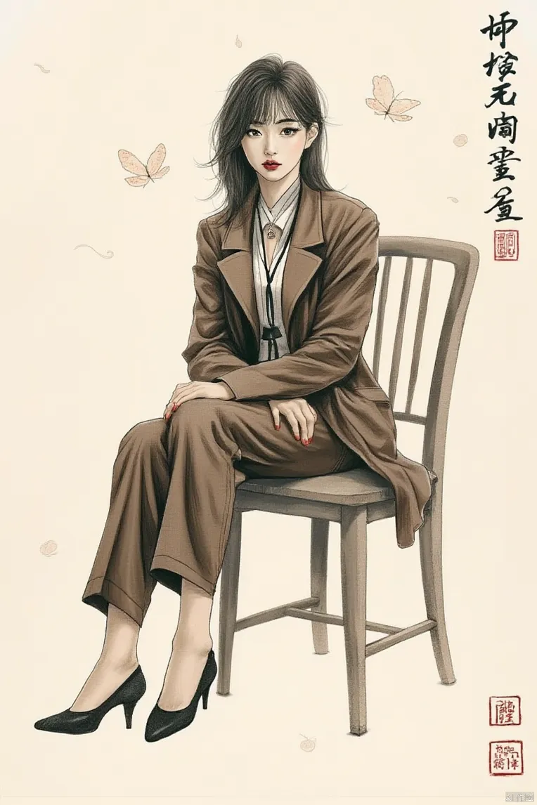 Hand-Drawn,Traditional Painting Media,Girl,LoRA,FLUX.1