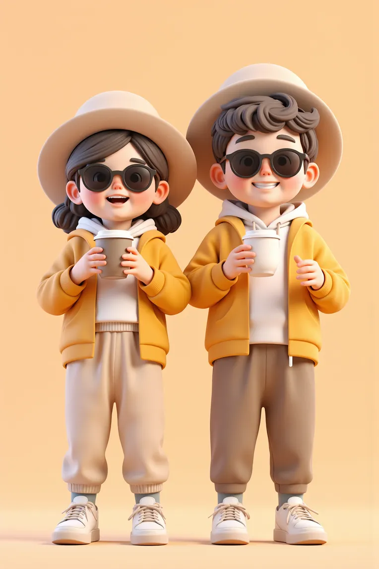 Cartoon style,Girl,Boy,LoRA,FLUX.1