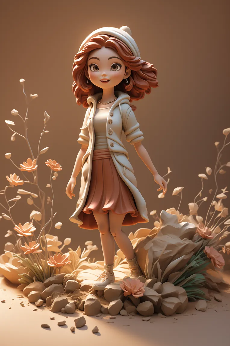 Cartoon style,Digital Painting Media,Girl,LoRA,SD 1.5