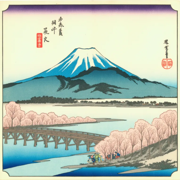 X-Utagawa Hiroshige Ukiyo-e-LoRA-DeepBlue藍心-Shakker