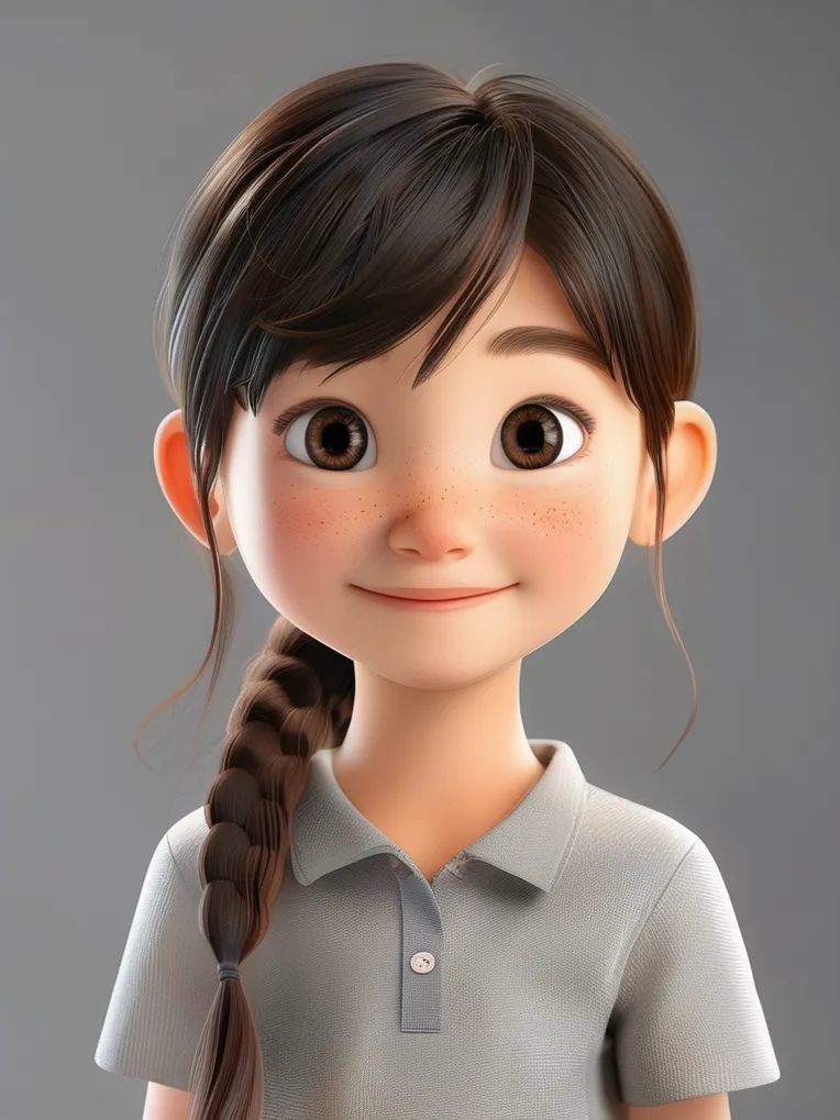 Cartoon style,Digital Painting Media,Girl,LoRA,HunyuanDiT v1.2