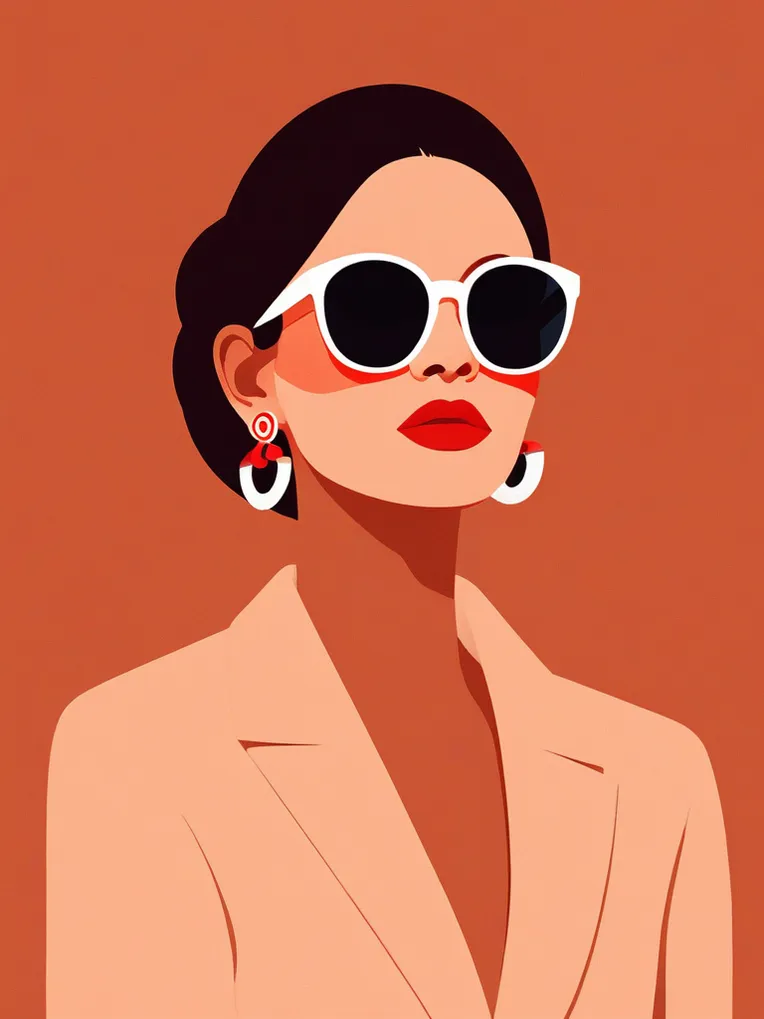 Flat,Flat Illustration,Girl,LoRA,SDXL