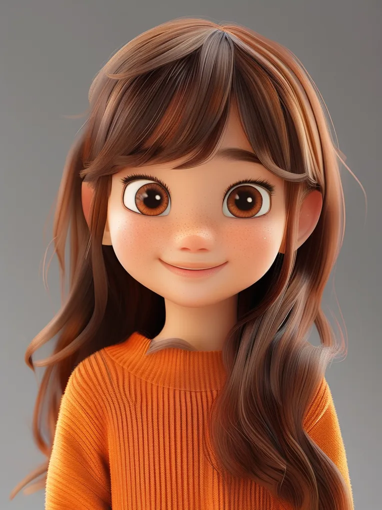 Cartoon style,Digital Painting Media,Girl,LoRA,HunyuanDiT v1.2