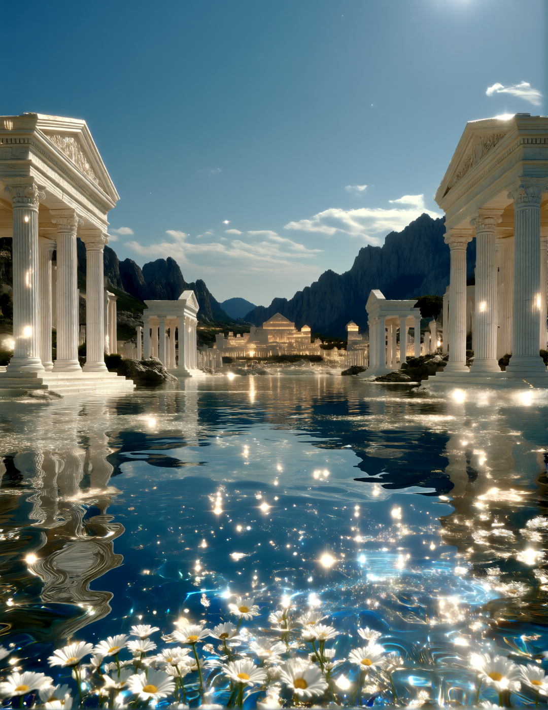 Qwen image - Surrealing Dreamy Architectural Scene Qwen-image-超现实梦幻建筑场景