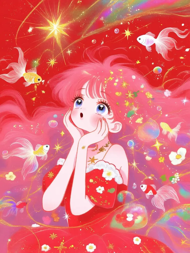 Digital Painting Media,Girl,LoRA,