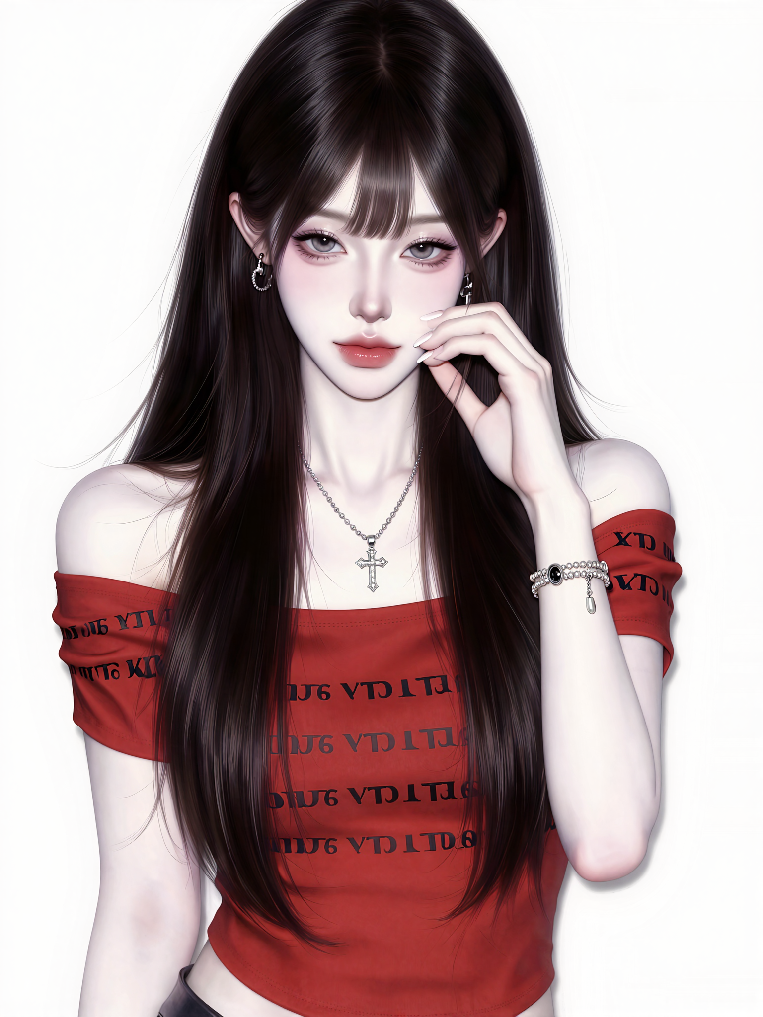 Zimage - Beautiful Girl Avatar Standing Painting TSts Zimage-漂亮女生头像立绘ts