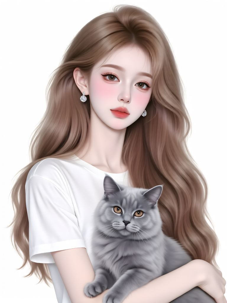 Qwen-image - Girl and Pet Avatar Qwen-image: Girl and Pet Avatar
