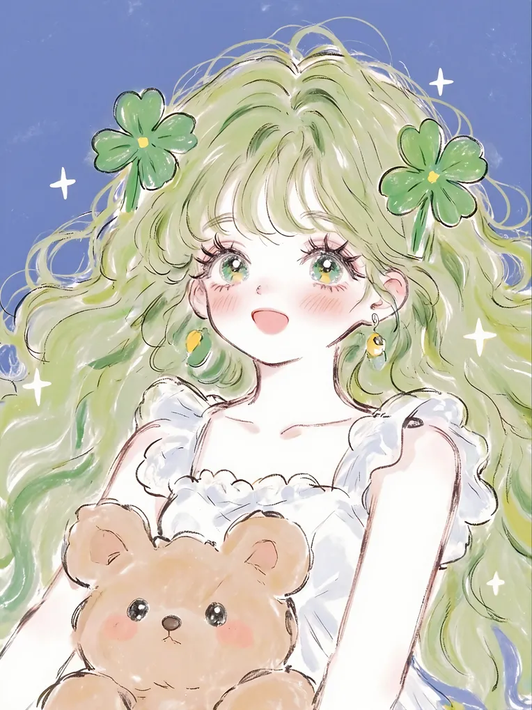 Traditional Painting Media,Girl,LoRA,